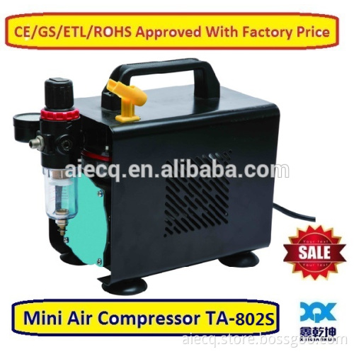 Single Cylinder Piston Compressor with cover and tank(TA-802S)